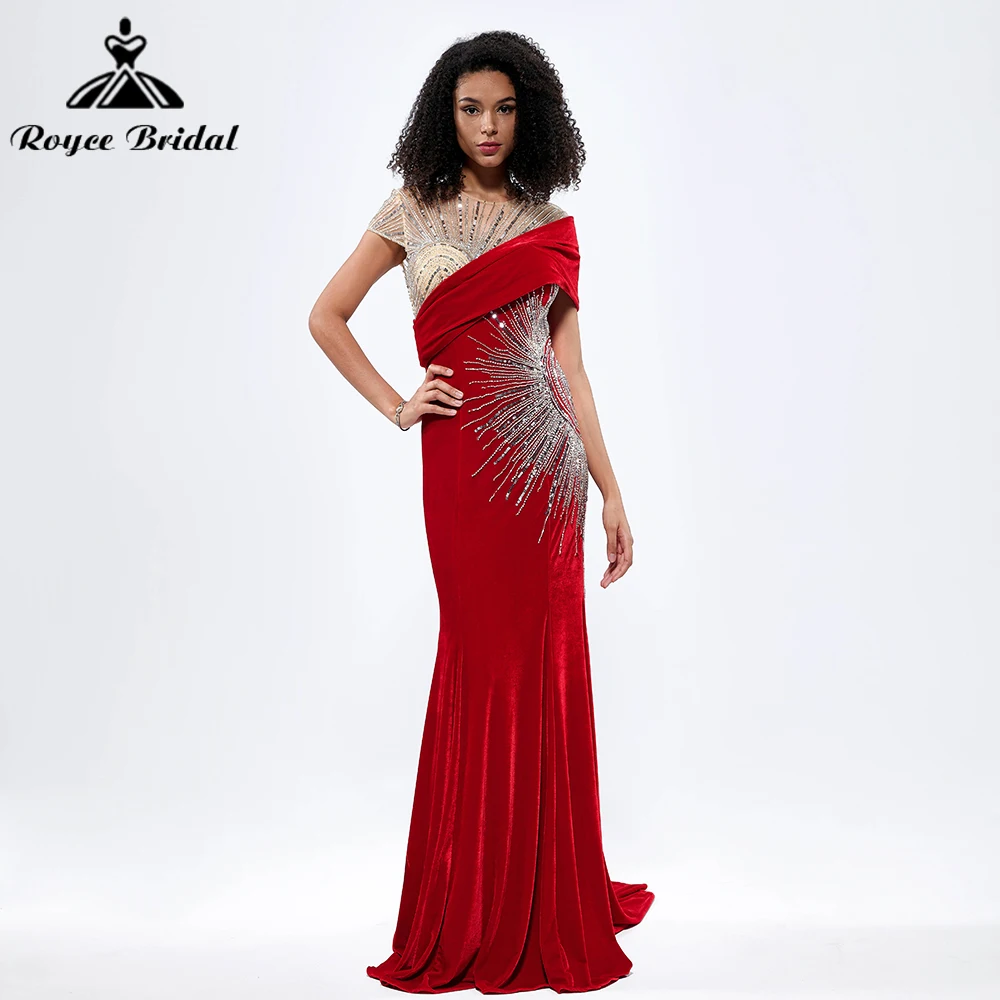 Roycebridal Sexy Red Velvet Cape Sleeves Beading Mermaid Evening Dress Gowns 2024 For Women Party New Arrival فستان حفلات الزفاف
Roycebridal Sexy Red Velvet Cape Sleeves Beading Mermaid Evening Dress Gowns 2024 For Women Party New Arrival فستان حفلات الزفاف