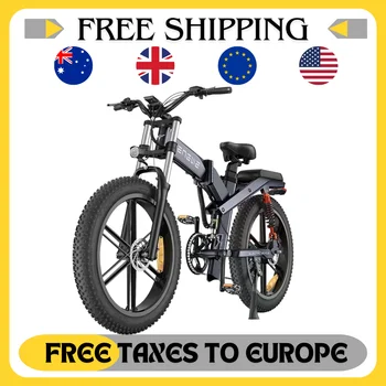 Bicicleta Elétrica Dobrável de Alto Custo-Benefício: Um Passeio Econômico e Poderoso 11 ENGWE X26 Electric Motorcycle 48V28Ah 1000W 26inch fat tires Go off-road electric Bike hydraulic oil electric mountain bicycle