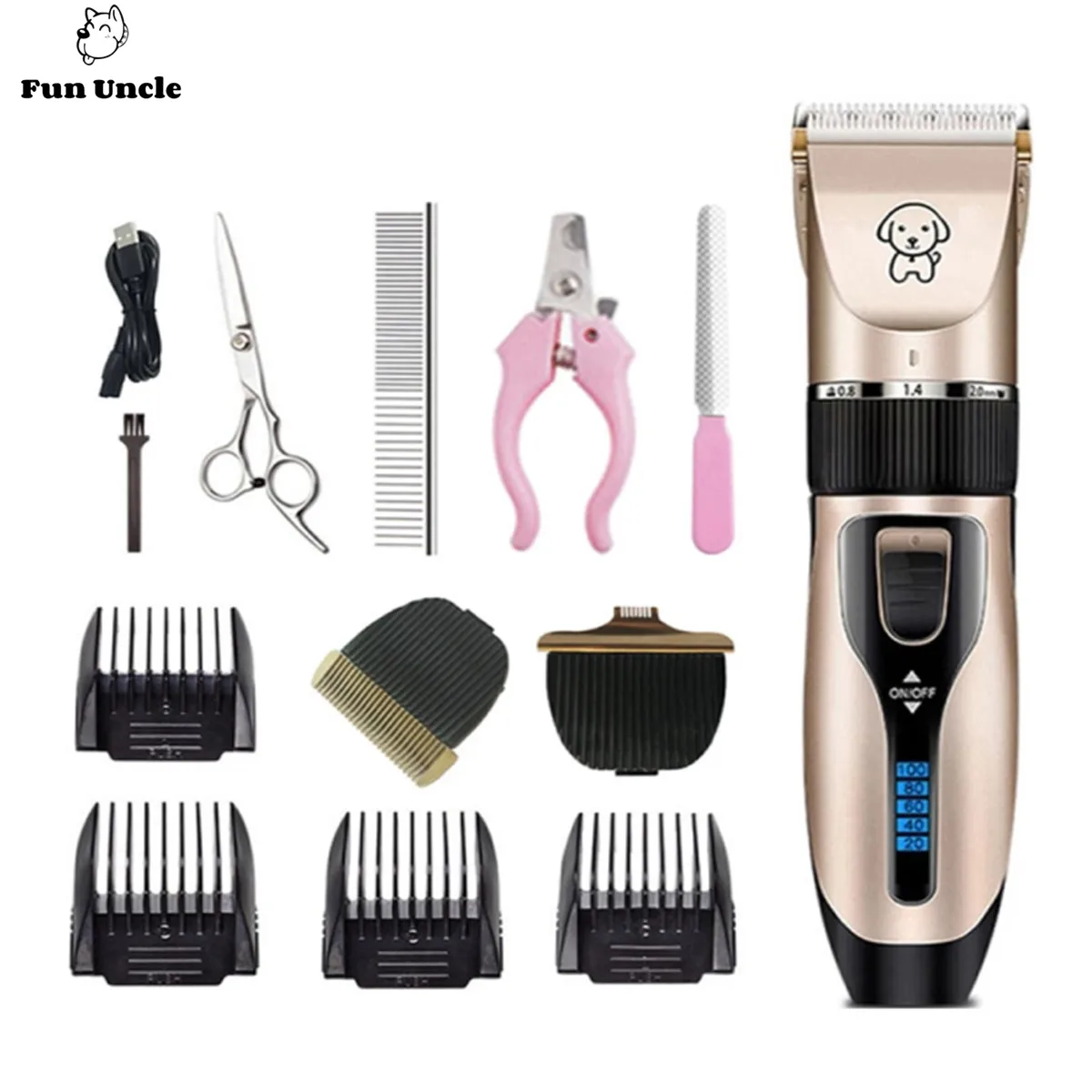 Dog Hair Clippers Low Noise Scissors Rechargeable Pet Trimmer Pet Grooming Tool Dog Hair Trimmer with Comb for Dogs Cats Others
Dog Hair Clippers Low Noise Scissors Rechargeable Pet Trimmer Pet Grooming Tool Dog Hair Trimmer with Comb for Dogs Cats Others