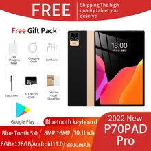 2022 New P70 Tablet PC 10.1 11 12 Inch Android11.0 10cores 8GB RAM 128ROM WIFI GPS 5GCalling with Keyboard International Version 2022 New P70 Tablet PC 10.1 11 12 Inch Android11.0 10cores 8GB RAM 128ROM WIFI GPS 5GCalling with Keyboard International Version