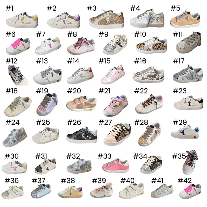 

Boutique Spring Autumn Mesh Breathable Kids Girl Sneakers Soft Sole Sequins Upper Designers Baby Casual Shoes Many Style Choose