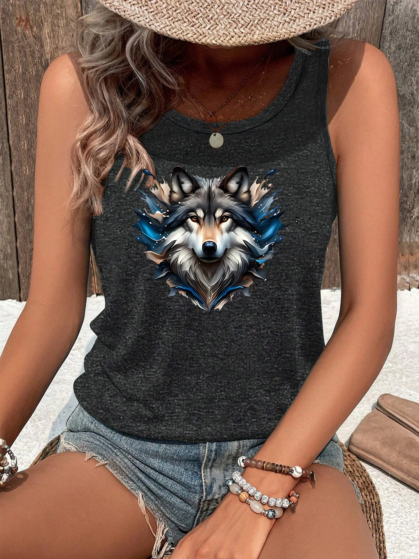 Fantasy Norse Wolf Mythology Art No Comics Print Fashion Funny Sports Women's Tank Top Loose O Neck Sleeveless Casual Tank
Fantasy Norse Wolf Mythology Art No Comics Print Fashion Funny Sports Women's Tank Top Loose O Neck Sleeveless Casual Tank