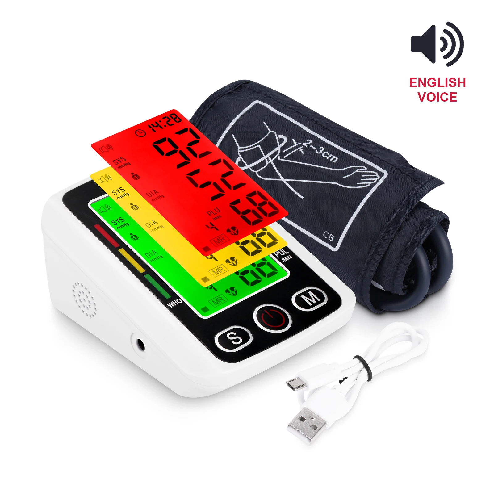 Generic Hematomanometer Arm Automatic Monitor Medical BP