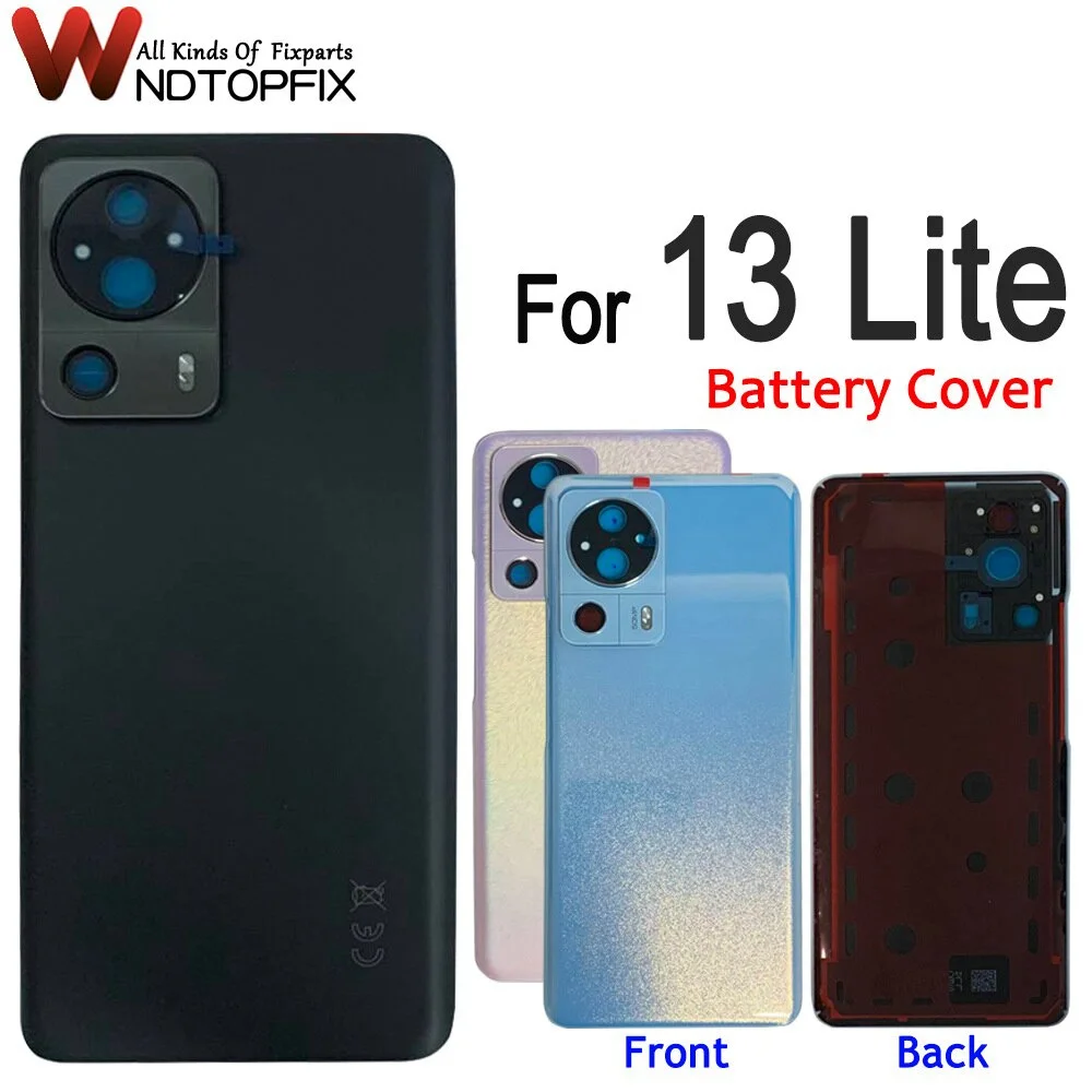 6.55" For Xiaomi 13 Lite Back Cover Chassis Case Rear Battery Housing Door With Camera Lens For Mi 13 Lite Battery Cover Parts
6.55" For Xiaomi 13 Lite Back Cover Chassis Case Rear Battery Housing Door With Camera Lens For Mi 13 Lite Battery Cover Parts