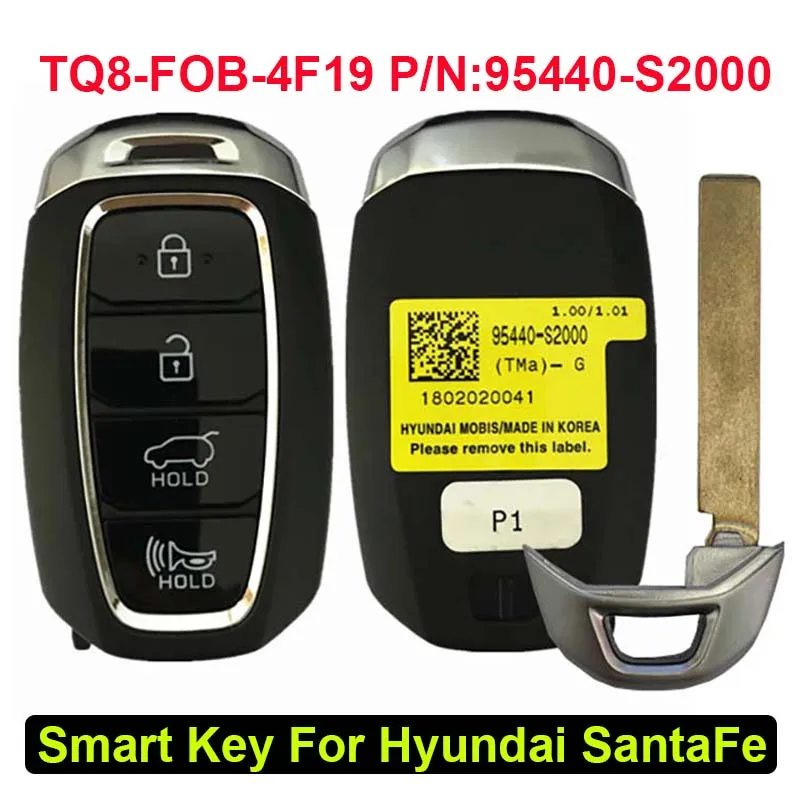 CN020125 4 кнопки вторичного рынка дистанционный Автомобильный ключ для Hyundai Santa Fe Бесконтактный смарт-ключ FCC TQ8-FOB-4F19 P/N 95440-S2000 433 МГц
CN020125 4 кнопки вторичного рынка дистанционный Автомобильный ключ для Hyundai Santa Fe Бесконтактный смарт-ключ FCC TQ8-FOB-4F19 P/N 95440-S2000 433 МГц