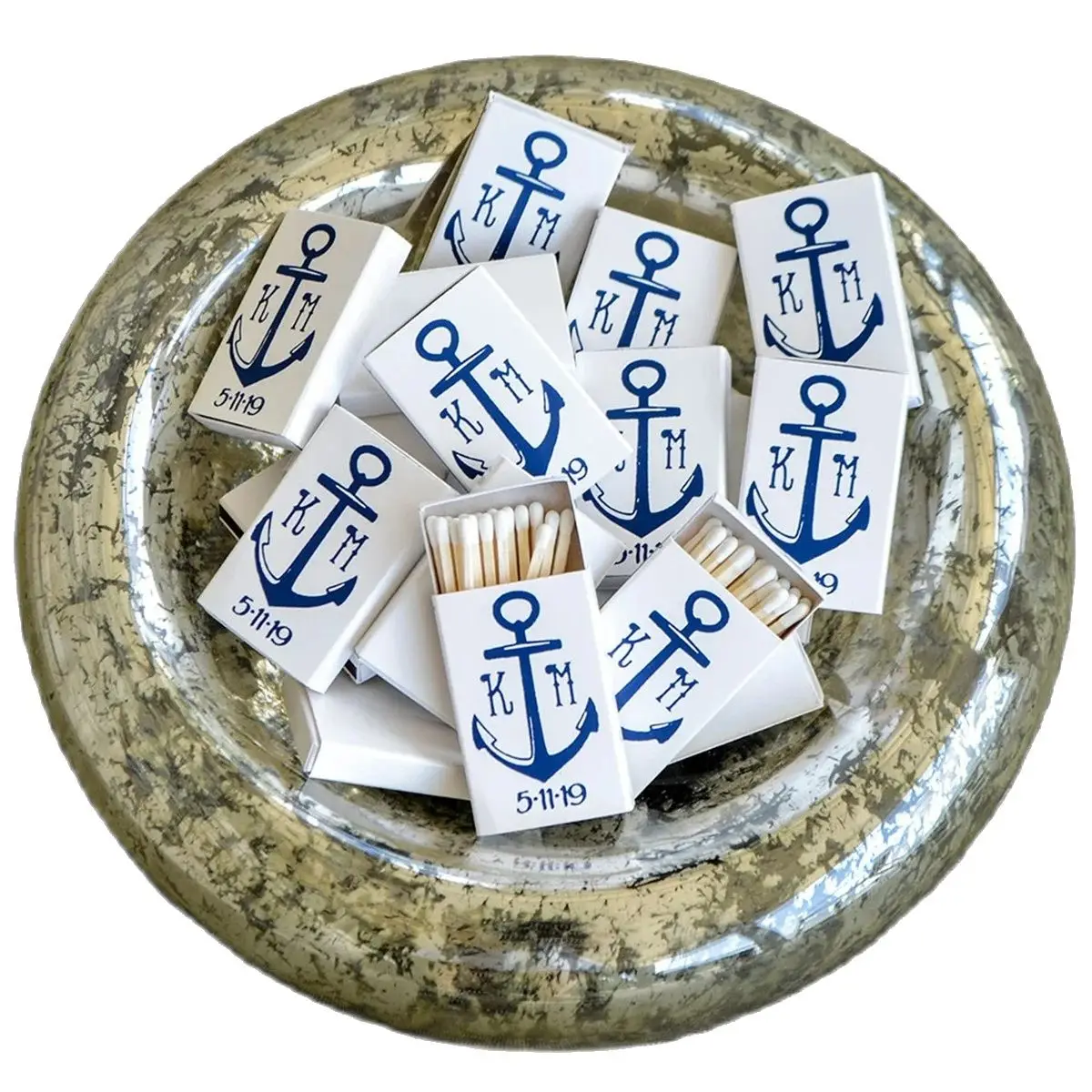 Custom Anchor Monogram Matches, Personalized Anchor Monogram Matchbooks, Custom Nautical Wedding Matches, Printed Anchor Matches
Custom Anchor Monogram Matches, Personalized Anchor Monogram Matchbooks, Custom Nautical Wedding Matches, Printed Anchor Matches