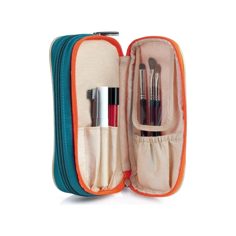 Ingl Makeup Pencil Case Turquoise-Flaming Orange Canvas Double Lay Pencil Case Large Capacity School Student Kids Bag
Ingl Makeup Pencil Case Turquoise-Flaming Orange Canvas Double Lay Pencil Case Large Capacity School Student Kids Bag