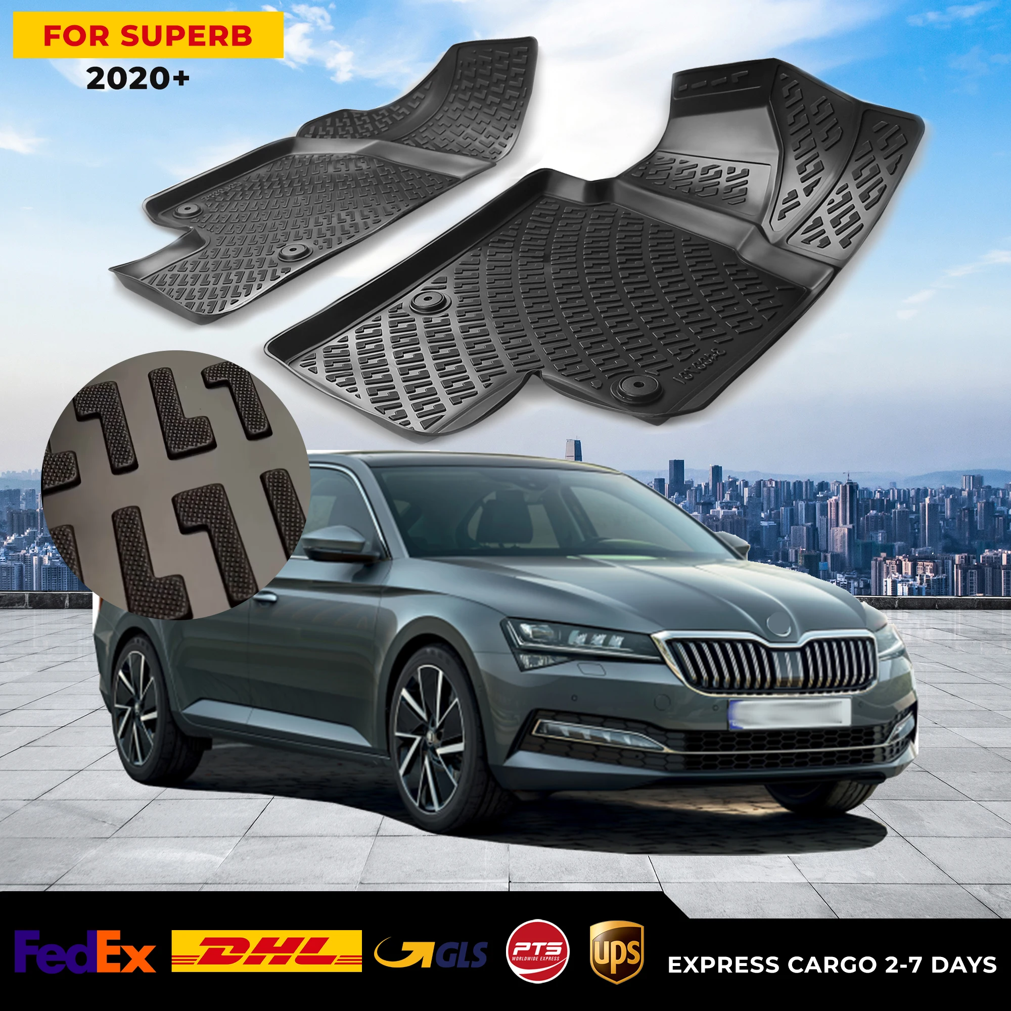 3D Car Floor Liner For Skoda SuperB 2020+ Waterproof Special Foot Pad Fully Surrounded Mat Accessories Custom Rugs Non-slip
3D Car Floor Liner For Skoda SuperB 2020+ Waterproof Special Foot Pad Fully Surrounded Mat Accessories Custom Rugs Non-slip