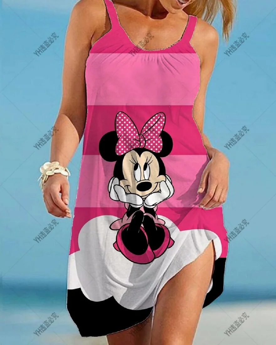 2023 Summer Mickey Minnie Women's Fashion Suspenders Printed Dress Disney Women's Sexy Loose Seaside Beach Casual Beach Dress
2023 Summer Mickey Minnie Women's Fashion Suspenders Printed Dress Disney Women's Sexy Loose Seaside Beach Casual Beach Dress