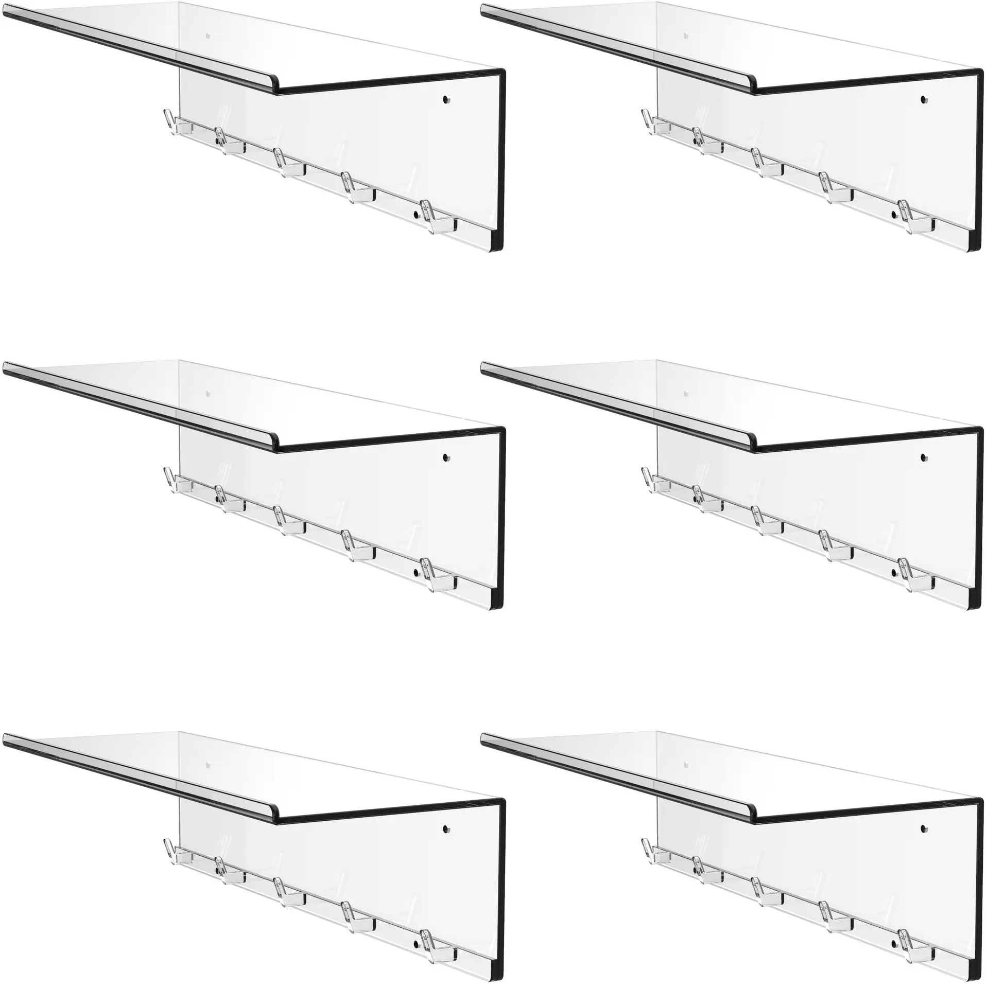 Acrylic Wall Shelf For Succulent Potted Display Stand Wall With Hook Holder Hand-Held Storage Rack Transparent Toiletry Hanger
Acrylic Wall Shelf For Succulent Potted Display Stand Wall With Hook Holder Hand-Held Storage Rack Transparent Toiletry Hanger