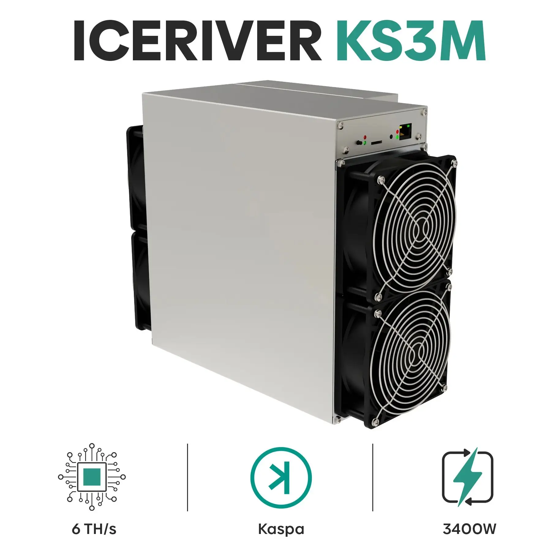 Большая скидка, продажа, ICE RIVER KS3M - KAS Kaspa Miner - 6Th/s @ 3400w-NEW-
Большая скидка, продажа, ICE RIVER KS3M - KAS Kaspa Miner - 6Th/s @ 3400w-NEW-