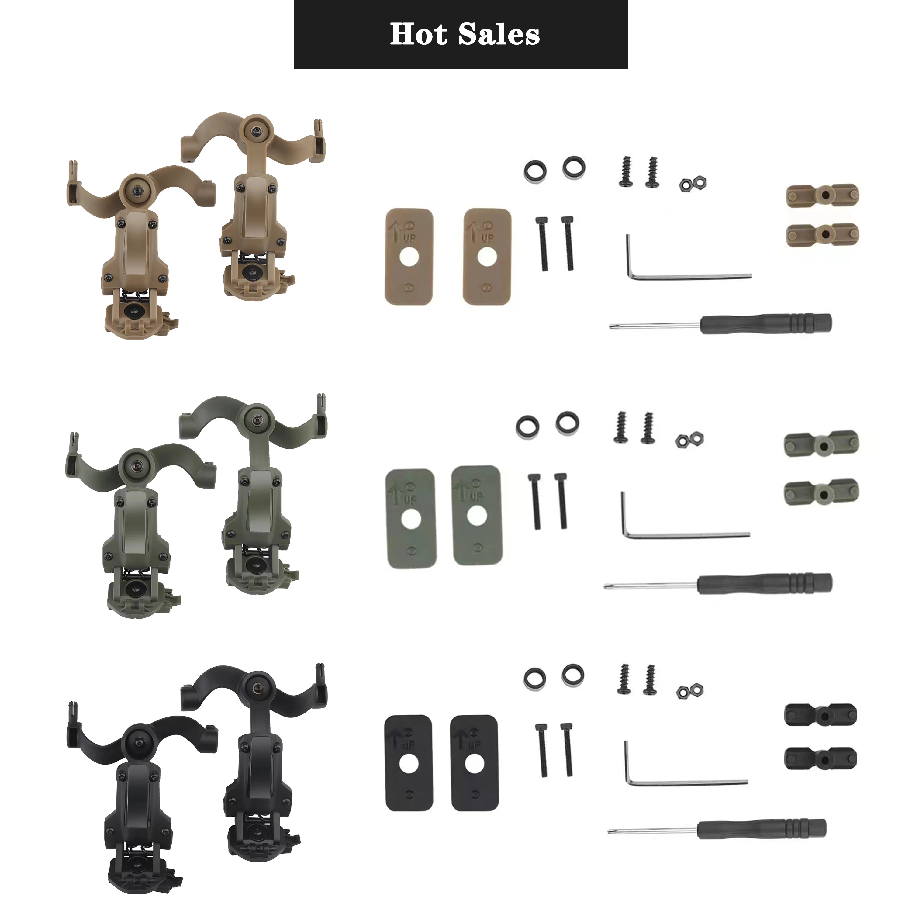 Tactical headset accessories for Earmor tactical headset ARC helmet rail adapter Military helmet mount adapter Hot Sale
Tactical headset accessories for Earmor tactical headset ARC helmet rail adapter Military helmet mount adapter Hot Sale