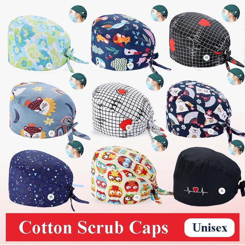 Gorros Quirurgicos Unisex Surgical Scrub Caps Medical Nurse Work Hat 100% Cotton Adjustable Nurse Accessories Doctor Dental Cap
Gorros Quirurgicos Unisex Surgical Scrub Caps Medical Nurse Work Hat 100% Cotton Adjustable Nurse Accessories Doctor Dental Cap