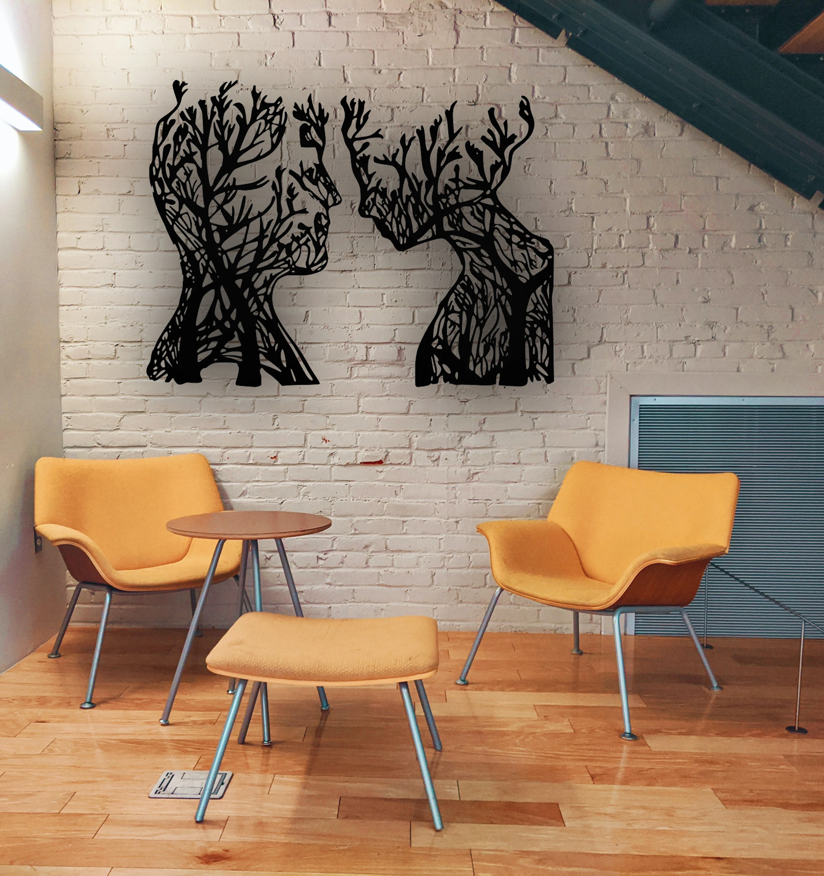 Abstract Faces Metal Tree Wall Art, Tree Faces Wall Art, Tree Wall Decor, Modern
Abstract Faces Metal Tree Wall Art, Tree Faces Wall Art, Tree Wall Decor, Modern