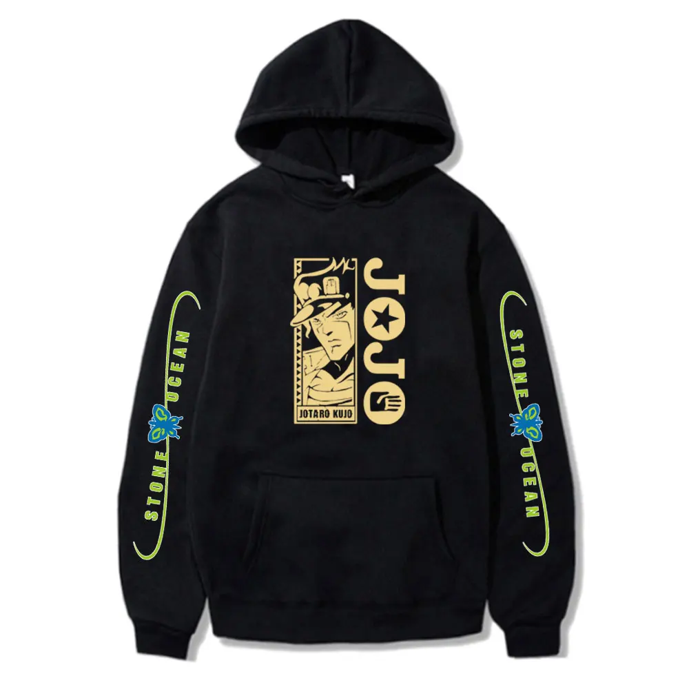 JoJo's Bizarre Adventure Hoodies Kujo Jotaro Creative Design Graphic Unisex Hoody Autumn Retro Streetwear Man/Woman Sweatshirt
JoJo's Bizarre Adventure Hoodies Kujo Jotaro Creative Design Graphic Unisex Hoody Autumn Retro Streetwear Man/Woman Sweatshirt