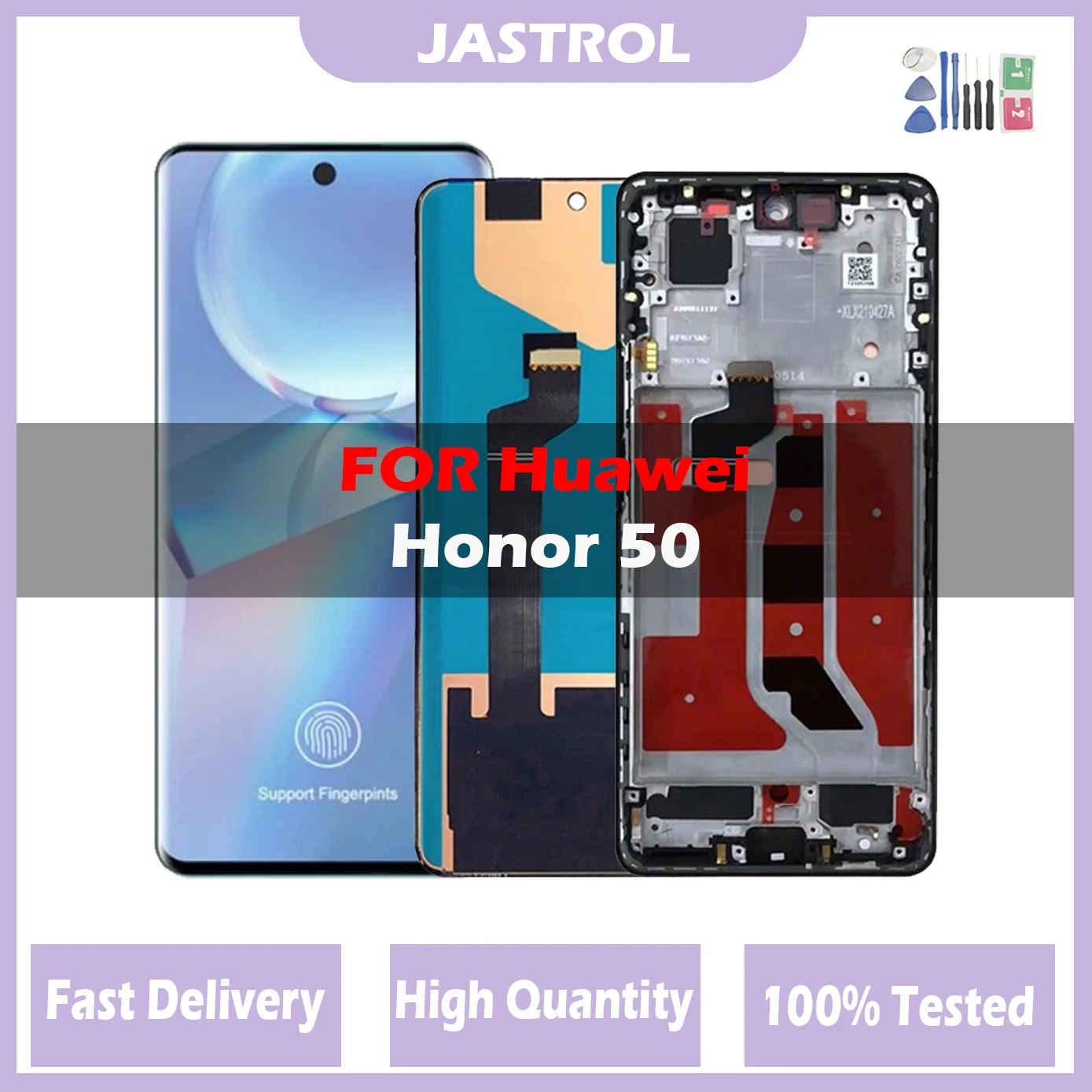 Original NEW LCD For Huawei Honor 50 NTH-AN00 NTH-NX9 LCD Display Touch Screen Digitizer Assembly For Honor50 LCD With Frame
Original NEW LCD For Huawei Honor 50 NTH-AN00 NTH-NX9 LCD Display Touch Screen Digitizer Assembly For Honor50 LCD With Frame