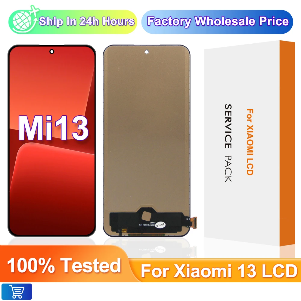 100% Tested For Xiaomi 13 LCD Display ,with Frame Touch Screen Digitizer Assembly For Xiaomi 13 2211133C Screen Replacement
100% Tested For Xiaomi 13 LCD Display ,with Frame Touch Screen Digitizer Assembly For Xiaomi 13 2211133C Screen Replacement