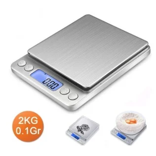

Kitchen Scale Stainless Steel Weighing Food Diet Postal Balance Measuring LCD Precision Electronic Scales
