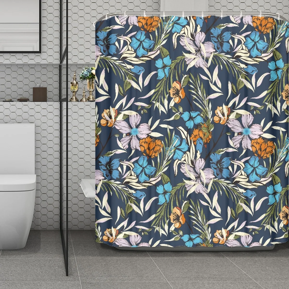 Home Decoration Bathroom Shower Curtain Custom Retro Flower Shower Curtain For Bathroom Print On Demand Bath Curtain וילונות
Home Decoration Bathroom Shower Curtain Custom Retro Flower Shower Curtain For Bathroom Print On Demand Bath Curtain וילונות