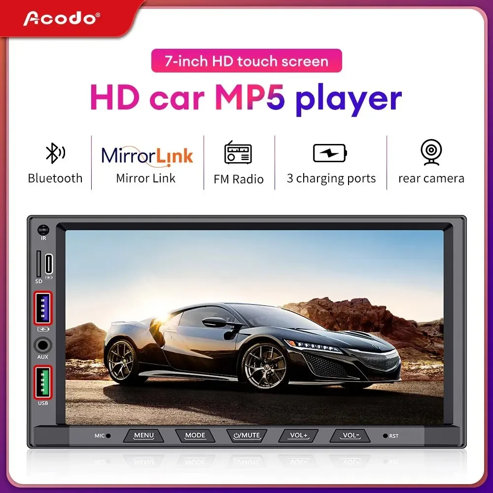 7764 Car Radio Wireless CarPlay Android Auto 2Din Car Radio Android 7' 2 Din Car Radio Autoradio Multimedia Player Universal
7764 Car Radio Wireless CarPlay Android Auto 2Din Car Radio Android 7' 2 Din Car Radio Autoradio Multimedia Player Universal