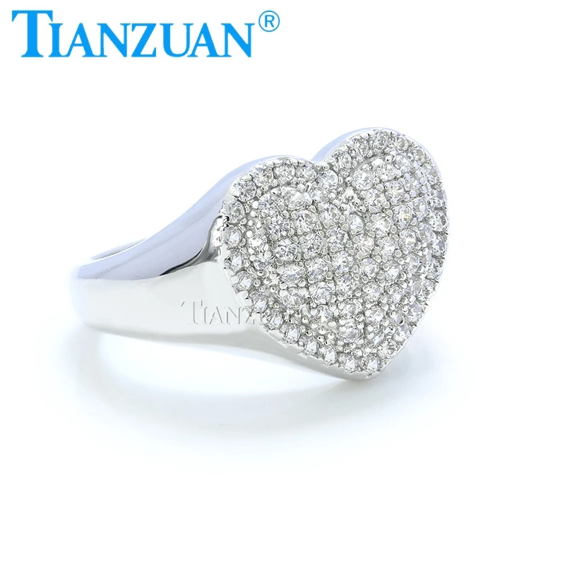 Heart Rings for Women 925 Sterling Silver Wedding Engagement Miossanite Stone Ring Jewelry Accessories
Heart Rings for Women 925 Sterling Silver Wedding Engagement Miossanite Stone Ring Jewelry Accessories