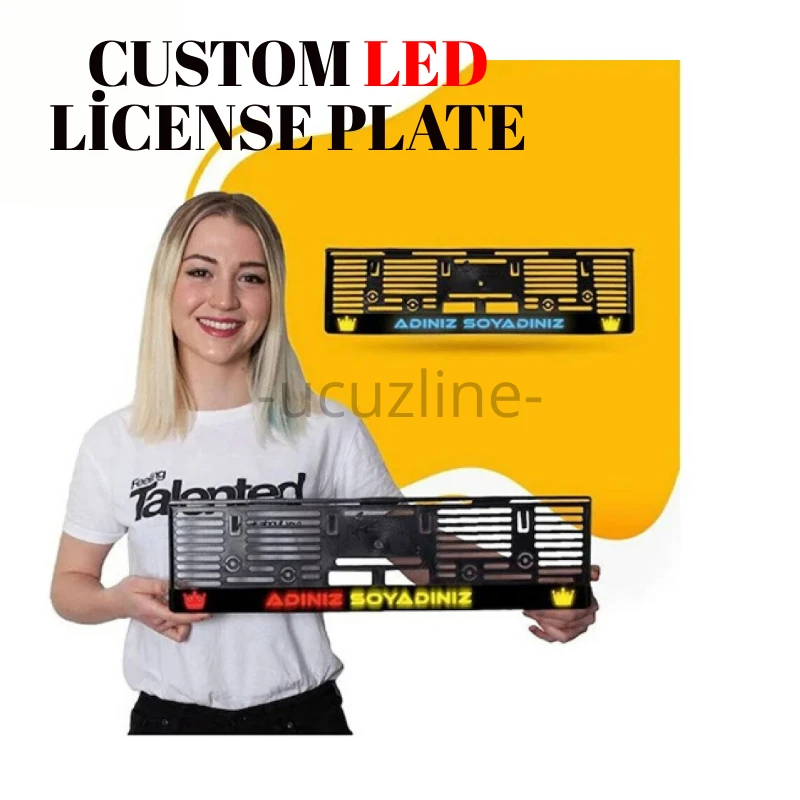 Led Illuminated License Plate Personalized Led Light (PROFESSIONAL LOGO MODELY)-name-specific illuminated plate plate frame car
Led Illuminated License Plate Personalized Led Light (PROFESSIONAL LOGO MODELY)-name-specific illuminated plate plate frame car