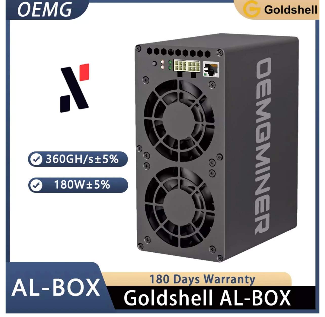Купите 2 и получите 1 бесплатно золотую оболочку Φ 360G 180W ALPH Miner Blake3 Alephium с блоком питания
Купите 2 и получите 1 бесплатно золотую оболочку Φ 360G 180W ALPH Miner Blake3 Alephium с блоком питания