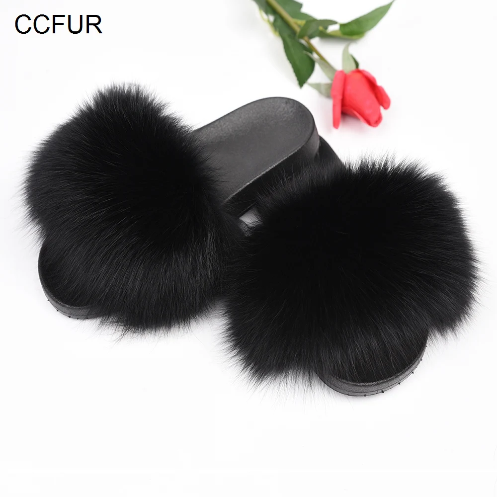 2022 Fur Slides Women's Real Fox Fur Slippers Shoes Flip Flops Flat Fluffy Fur Sliders Luxury S6018J
2022 Fur Slides Women's Real Fox Fur Slippers Shoes Flip Flops Flat Fluffy Fur Sliders Luxury S6018J