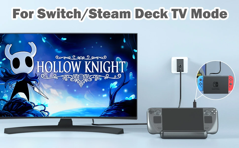 Generic 45W USB C Charger for Steam Deck and Nintendo Switch,Foldable