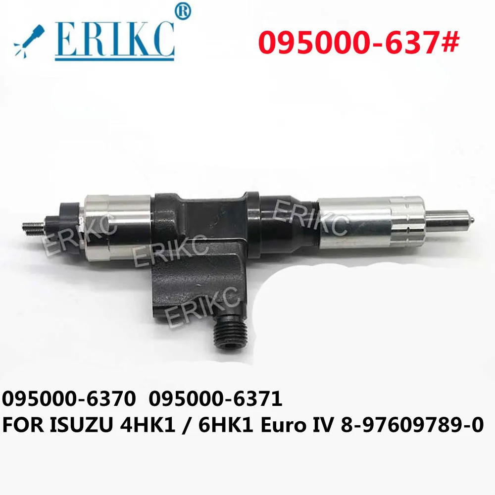 

ERIKC 095000-637# Common Rail Automation Injector 095000-6370 095000-6371 FOR ISUZU 4HK1 / 6HK1 Euro IV 8-97609789-0