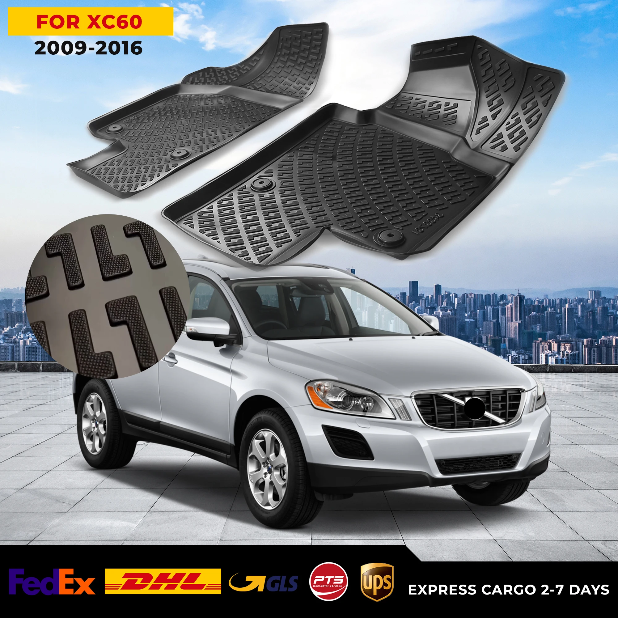 3D Car Floor Liner For Volvo XC60 2009-2016 Waterproof Special Foot Pad Fully Surrounded Mat Accessories Rugs Non-slip
3D Car Floor Liner For Volvo XC60 2009-2016 Waterproof Special Foot Pad Fully Surrounded Mat Accessories Rugs Non-slip