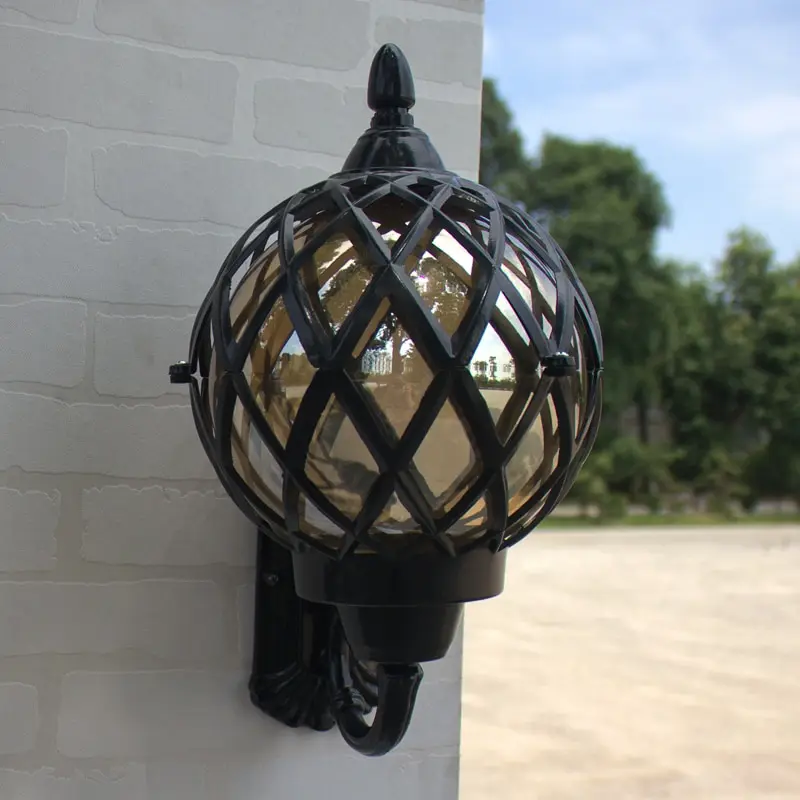 European Outdoor Waterproof Amber Glass Ball Wall Lamp Corridor Retro Decoration LED Paint Bronze Iron E27 Bulb Lighting
European Outdoor Waterproof Amber Glass Ball Wall Lamp Corridor Retro Decoration LED Paint Bronze Iron E27 Bulb Lighting