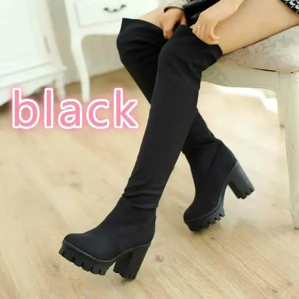 Женские сапоги выше колена на платформе, высокие повседневные однотонные сапоги на толстом высоком каблуке, на осень и зиму
Женские сапоги выше колена на платформе, высокие повседневные однотонные сапоги на толстом высоком каблуке, на осень и зиму