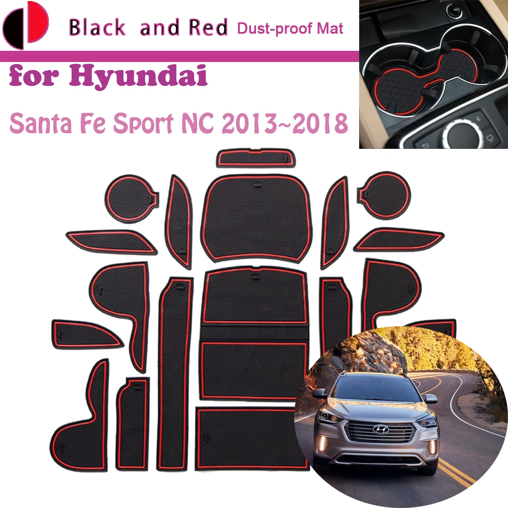 Rubber Door Groove Mat for Hyundai Santa Fe Sport Maxcruz DM NC 2013~2018 Gate Storage Slot Coaster Dust-proof Sticker Pad Auto
Rubber Door Groove Mat for Hyundai Santa Fe Sport Maxcruz DM NC 2013~2018 Gate Storage Slot Coaster Dust-proof Sticker Pad Auto