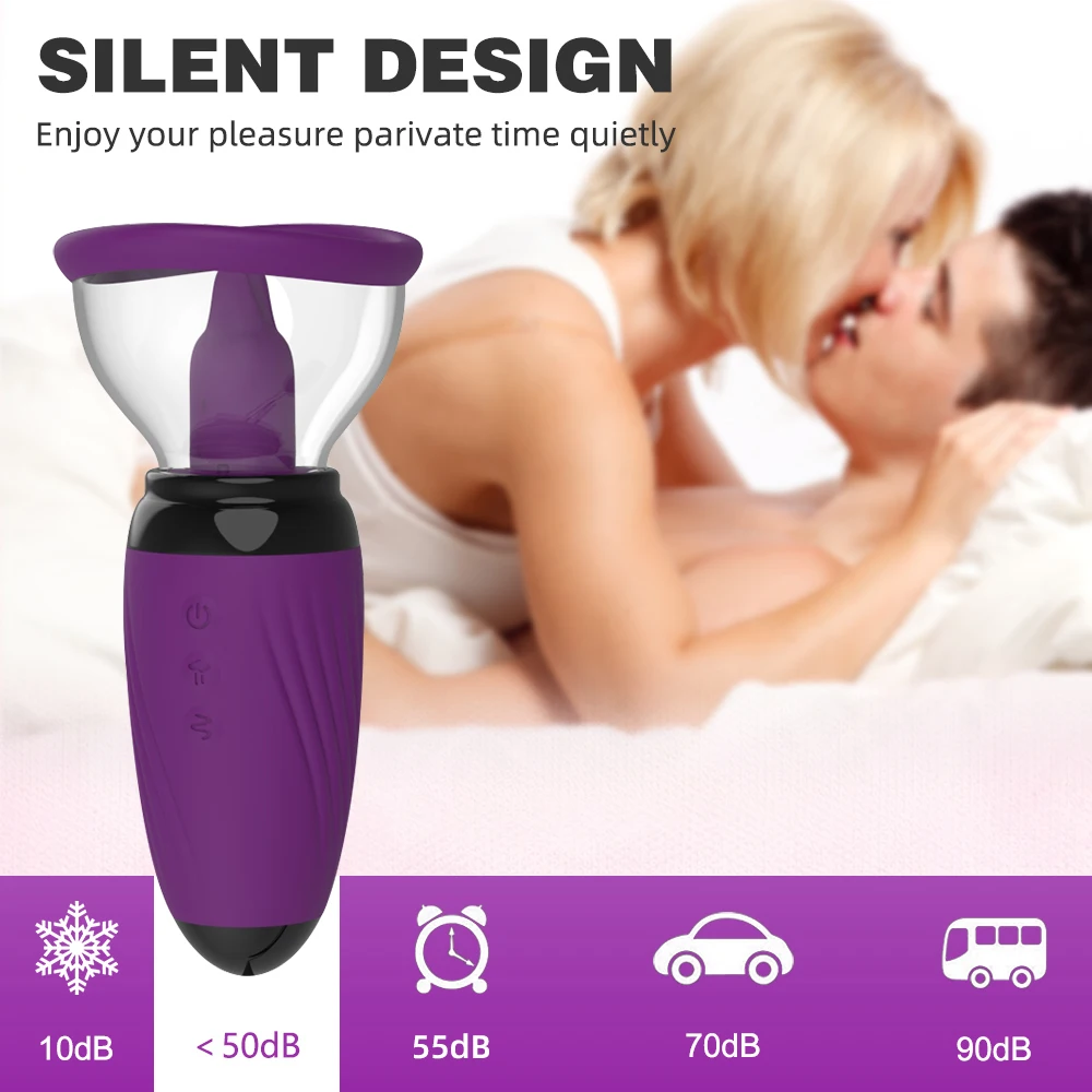 Sucker Breast Enlargement Massager 10 frequency Vibration Nipple Stimulator Sucking Tongue Licking Sex Toys for Women Adult 18 Sucker Breast Enlargement Massager 10 frequency Vibration Nipple Stimulator Sucking Tongue Licking Sex Toys for Women Adult 18