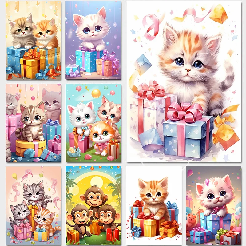 1Pcs Decoration Bed Room Decor Cute Kitten Home Decorations Little Monkey Interior Paintings Trees Gift Box Canvas Painting Wall
1Pcs Decoration Bed Room Decor Cute Kitten Home Decorations Little Monkey Interior Paintings Trees Gift Box Canvas Painting Wall