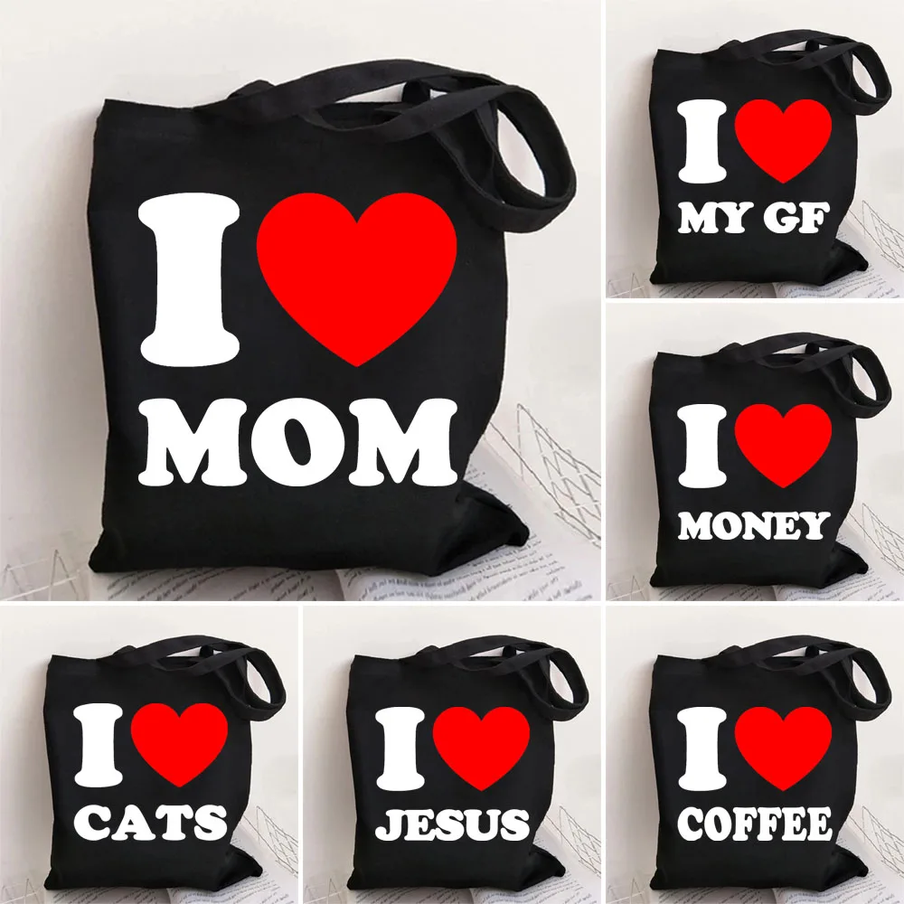 I Love Mom Tote Bag Red Heart Jesus Letters Print Funny Shoulder Bag Women Shopping Bag Reusable ECO Summer Handbags
I Love Mom Tote Bag Red Heart Jesus Letters Print Funny Shoulder Bag Women Shopping Bag Reusable ECO Summer Handbags