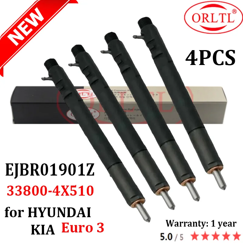 NEW 33800-4x510 Fuel Common Rail Injector EJBR01901Z 338004x510 Diesel Nozzle 33800 4x510 For Delphi Euro 3 KIA HYUNDAI
NEW 33800-4x510 Fuel Common Rail Injector EJBR01901Z 338004x510 Diesel Nozzle 33800 4x510 For Delphi Euro 3 KIA HYUNDAI