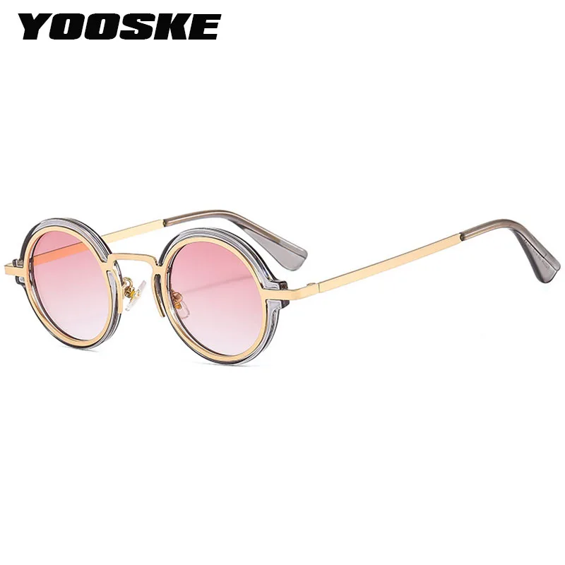 YOOSKE Vintage Metal PC Punk Sunglasses Men Women Small Round Luxury Brand Designer Glasses Personalized Hip-hop Sun Glasses
YOOSKE Vintage Metal PC Punk Sunglasses Men Women Small Round Luxury Brand Designer Glasses Personalized Hip-hop Sun Glasses