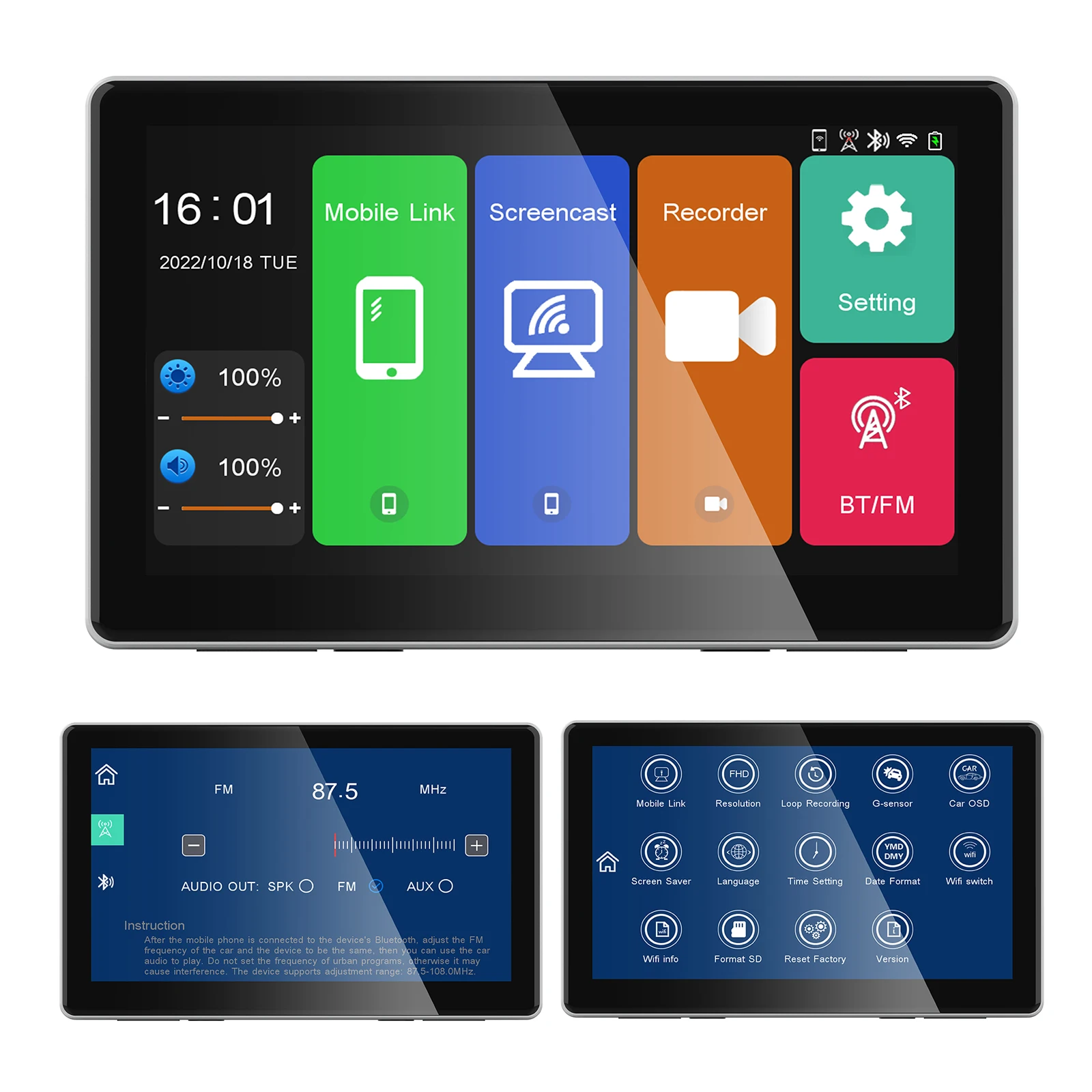 4K Wireless CarPlay Smart Screen 7 Inch IPS HD Touchscreen For iPhone iOS Google Samsung
4K Wireless CarPlay Smart Screen 7 Inch IPS HD Touchscreen For iPhone iOS Google Samsung