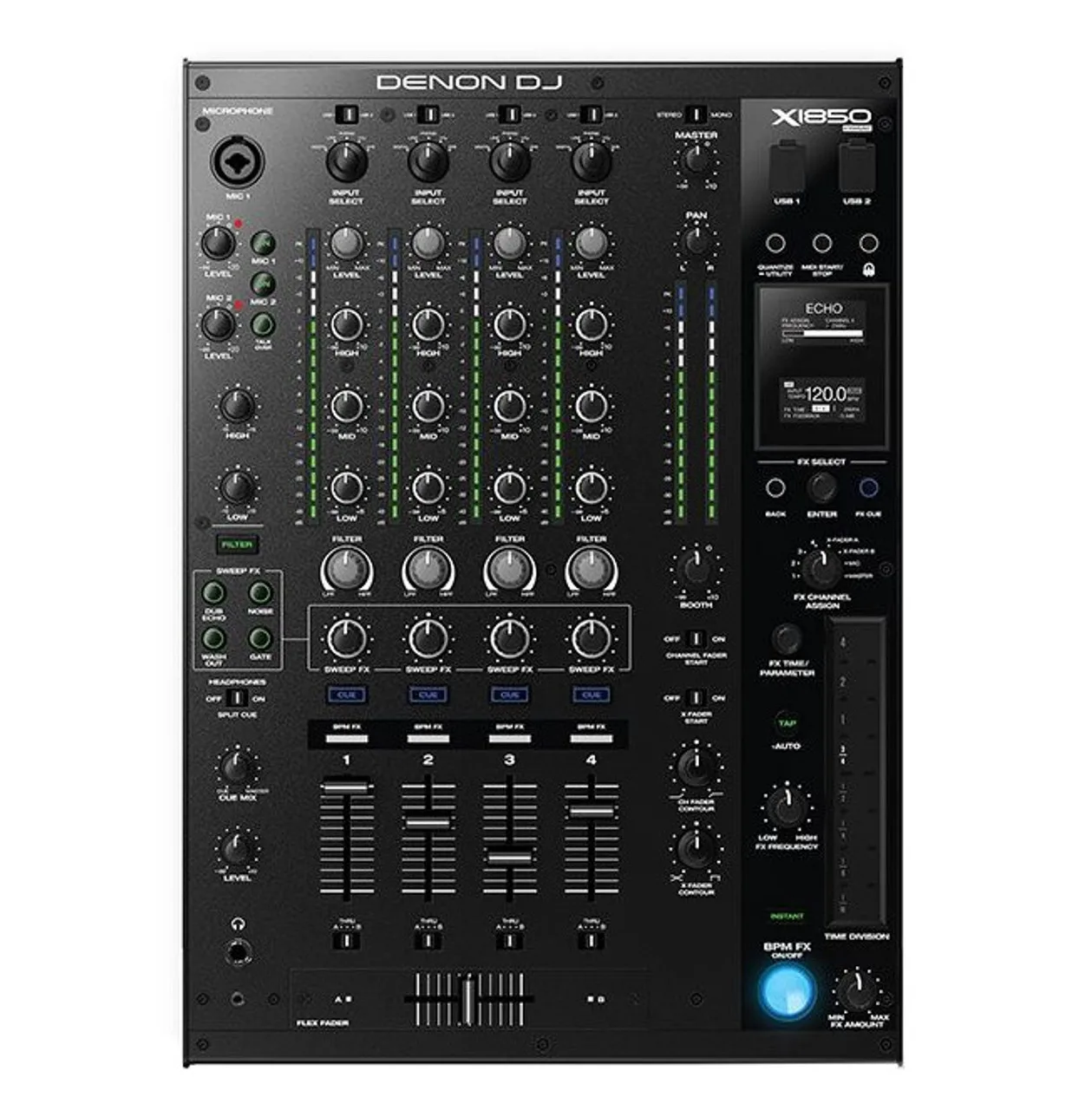 Оригинальный 4-канальный Профессиональный DJ-микшер Denon DJ X1850 PRIME с умным концентратором
Оригинальный 4-канальный Профессиональный DJ-микшер Denon DJ X1850 PRIME с умным концентратором