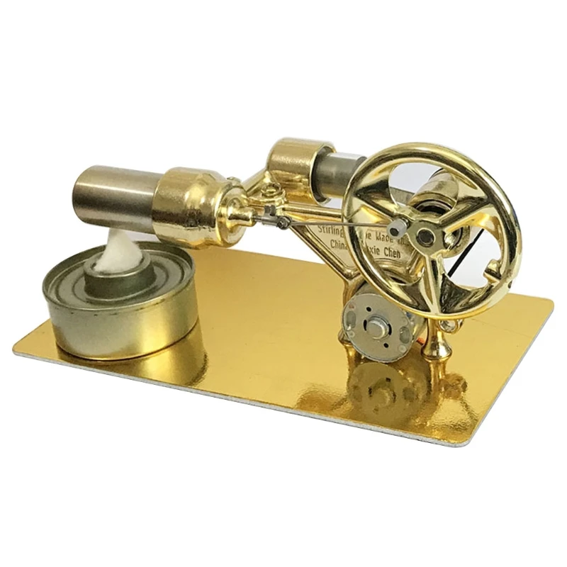 

Hot Air Stirling Engine Experiment Model Power Generator Motor Educational Physic Steam Power Toy Design Gifts