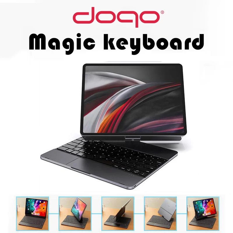 DOQO Aluminum Magic Keyboard With Trackpad For iPad Pro 11 12.9 2021 2020 2018 Air 4 5 10.9 2022 Can 360° Rotating Magnetic Case
DOQO Aluminum Magic Keyboard With Trackpad For iPad Pro 11 12.9 2021 2020 2018 Air 4 5 10.9 2022 Can 360° Rotating Magnetic Case
