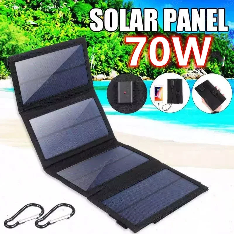 70W Outdoor Foldable Solar Panels Cell 5V USB Portable Solar Smartphone Battery Charger for Tourism Camping Hiking
70W Outdoor Foldable Solar Panels Cell 5V USB Portable Solar Smartphone Battery Charger for Tourism Camping Hiking
