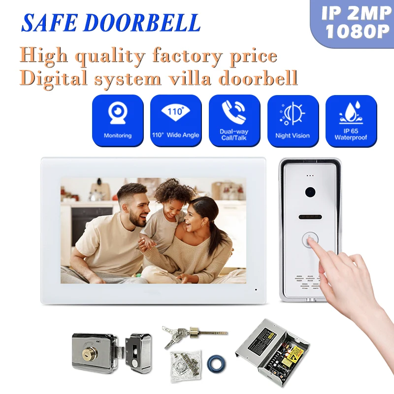 7 inch Smart Home Video Doorbell One Button Outdoor Door Bell Waterproof Intercom Door Bell Phone Video Camera With Low Pice
7 inch Smart Home Video Doorbell One Button Outdoor Door Bell Waterproof Intercom Door Bell Phone Video Camera With Low Pice