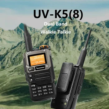 무선 장거리 워키토키, Quansheng TPYE-C 케이블, UVK6 AM/FM/DTMF NOAA 128 채널, 휴대용 햄, 양방향 라디오, UVK5(8)