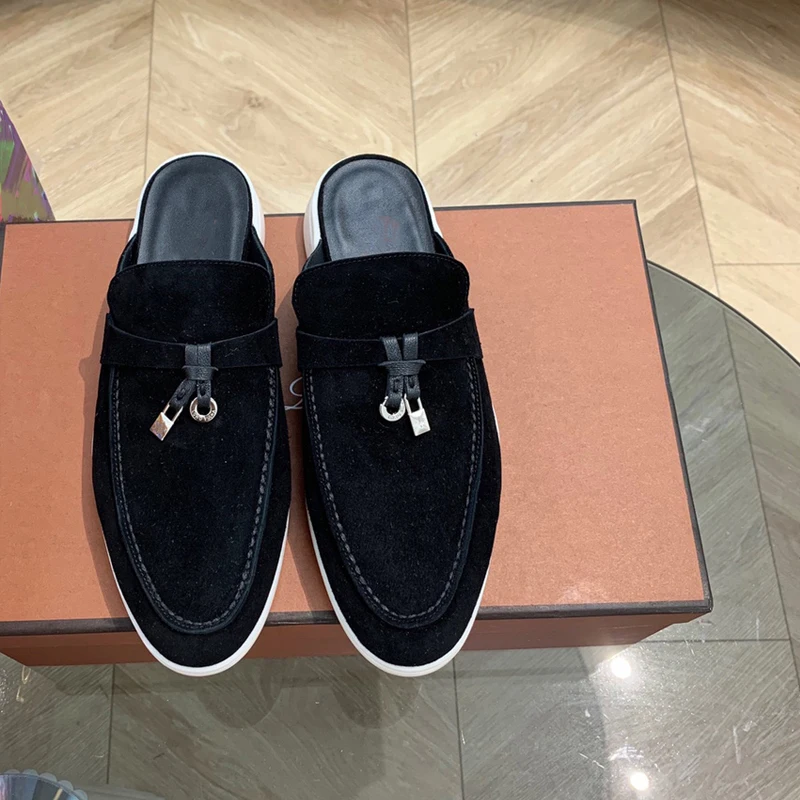 Summer Walk Loafers Men Mules Open Style Half Slippers Suede Backless Flat Casual Shoes
Summer Walk Loafers Men Mules Open Style Half Slippers Suede Backless Flat Casual Shoes