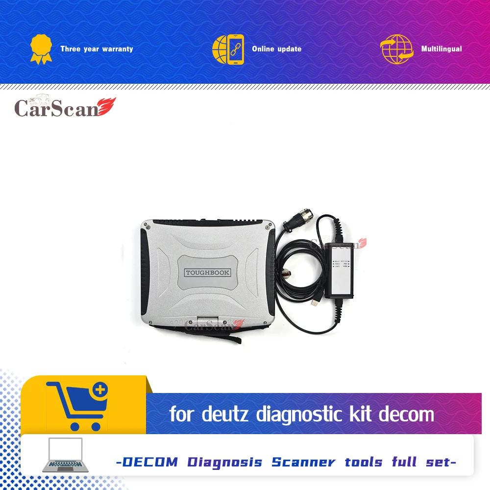 Diagnostic programming tool for Deutz controllers for deutz DECOM Diagnostic kit Scanner with CF19 laptop
Diagnostic programming tool for Deutz controllers for deutz DECOM Diagnostic kit Scanner with CF19 laptop