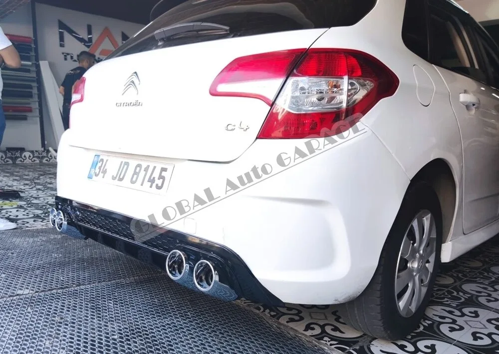 Рассеиватель для Citroen C4, накладка на задний бампер, автомобильный аксессуар для стайлинга, универсальный выхлопной спойлер, насадка на порог
Рассеиватель для Citroen C4, накладка на задний бампер, автомобильный аксессуар для стайлинга, универсальный выхлопной спойлер, насадка на порог