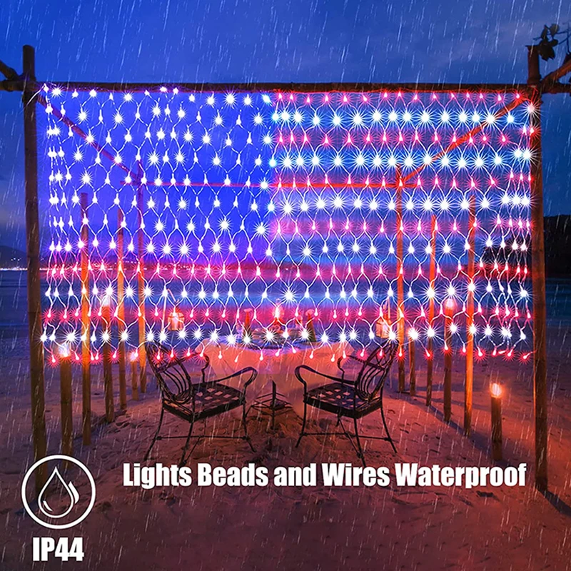 LED American Flag Banner Mesh Lights July 4th Independence Day String Light IP44 Waterproof Garden Christmas Hanging Decoration 
LED American Flag Banner Mesh Lights July 4th Independence Day String Light IP44 Waterproof Garden Christmas Hanging Decoration